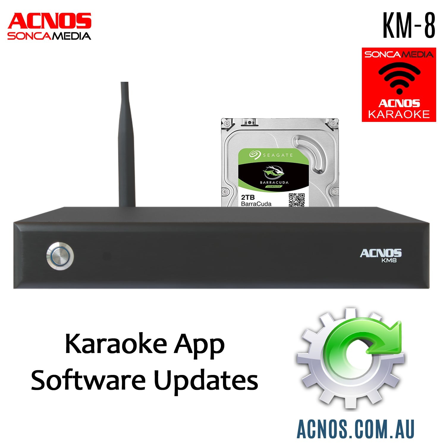 How To Connect Guide - ACNOS KM - 8 Karaoke HDD APP Software Update - Karaoke Home Entertainment