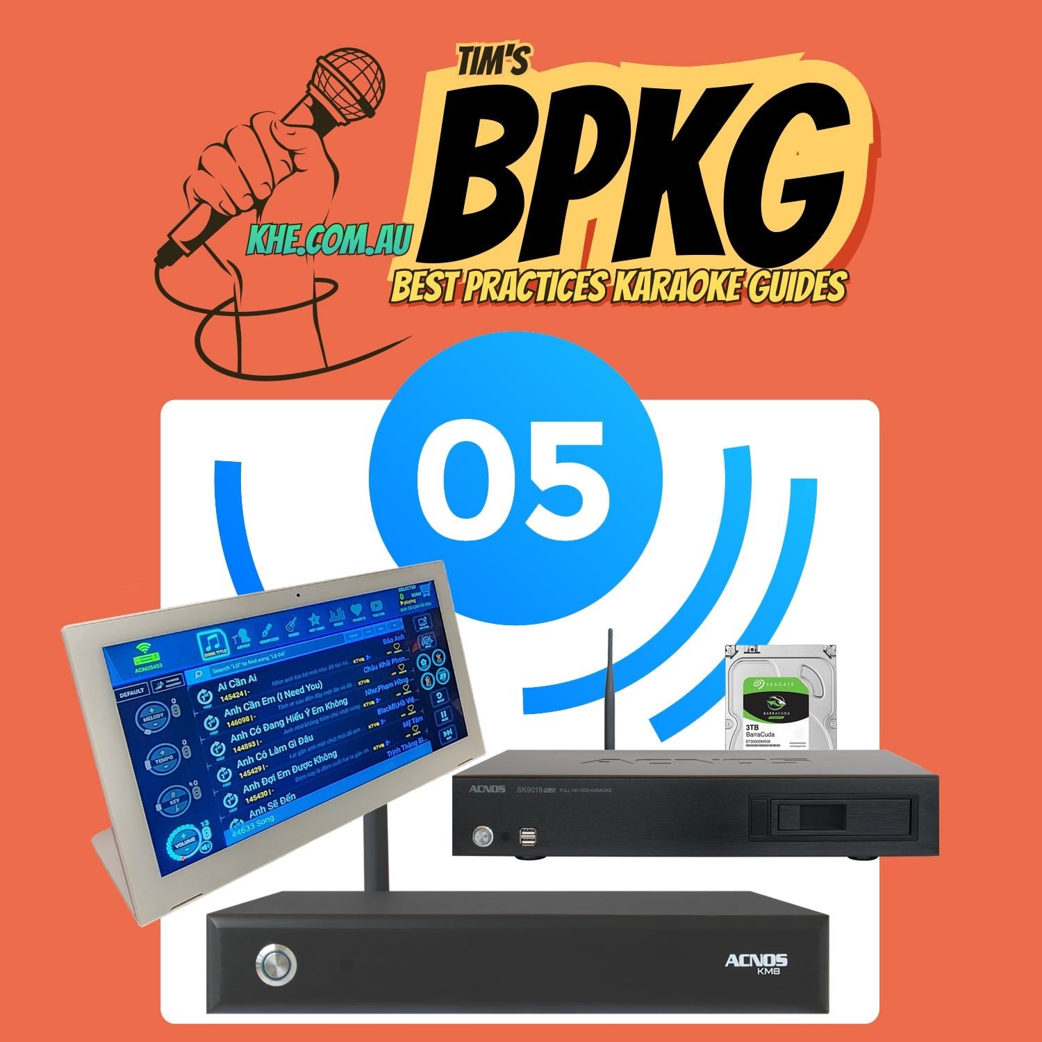 How To Connect Guide - ACNOS KM - 8 Vietnamese Karaoke Hard Drive System - Karaoke Home Entertainment