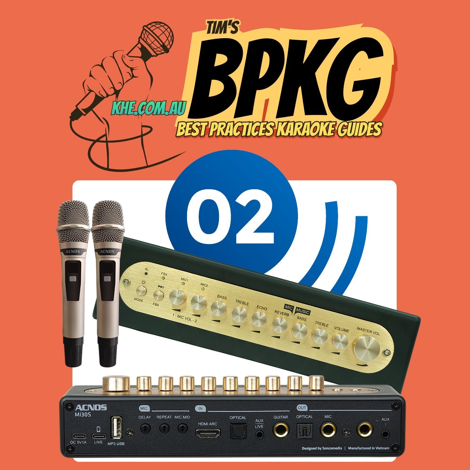 How To Connect Guide - ACNOS Mi - 30u Compact Portable Karaoke Mixer - Karaoke Home Entertainment
