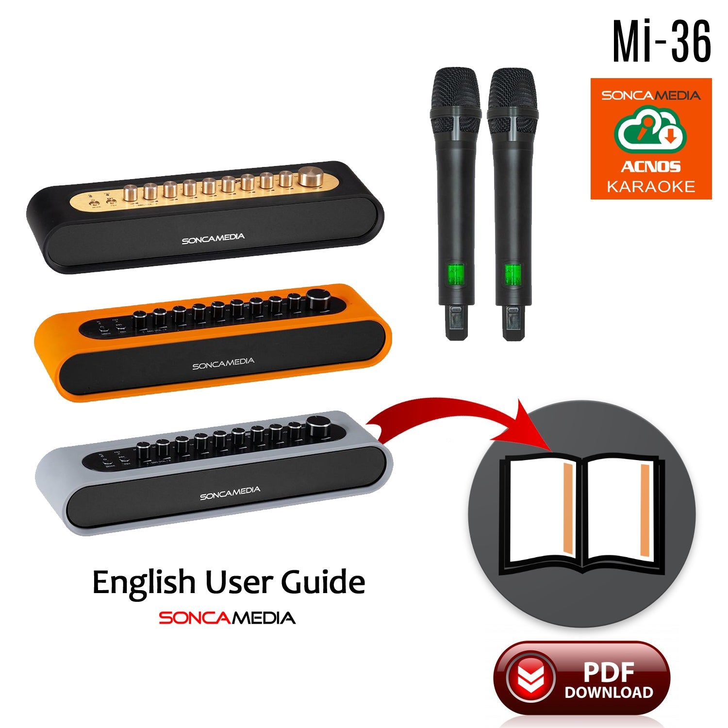 How To Connect Guide - Soncamedia Mi - 36 Karaoke Mixer - Karaoke Home Entertainment