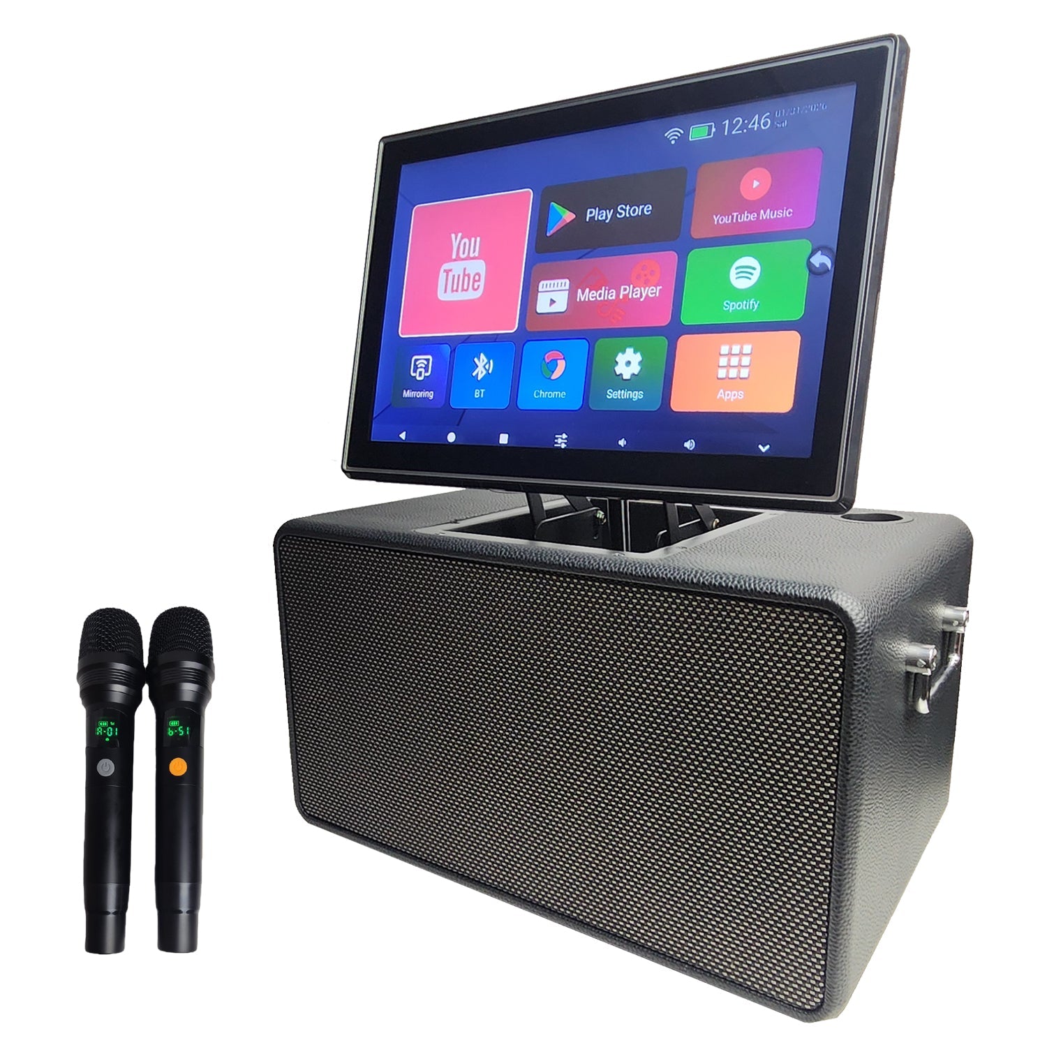 JD - 525 Karaoke All - In - One Touch Screen Portable System - Karaoke Home Entertainment