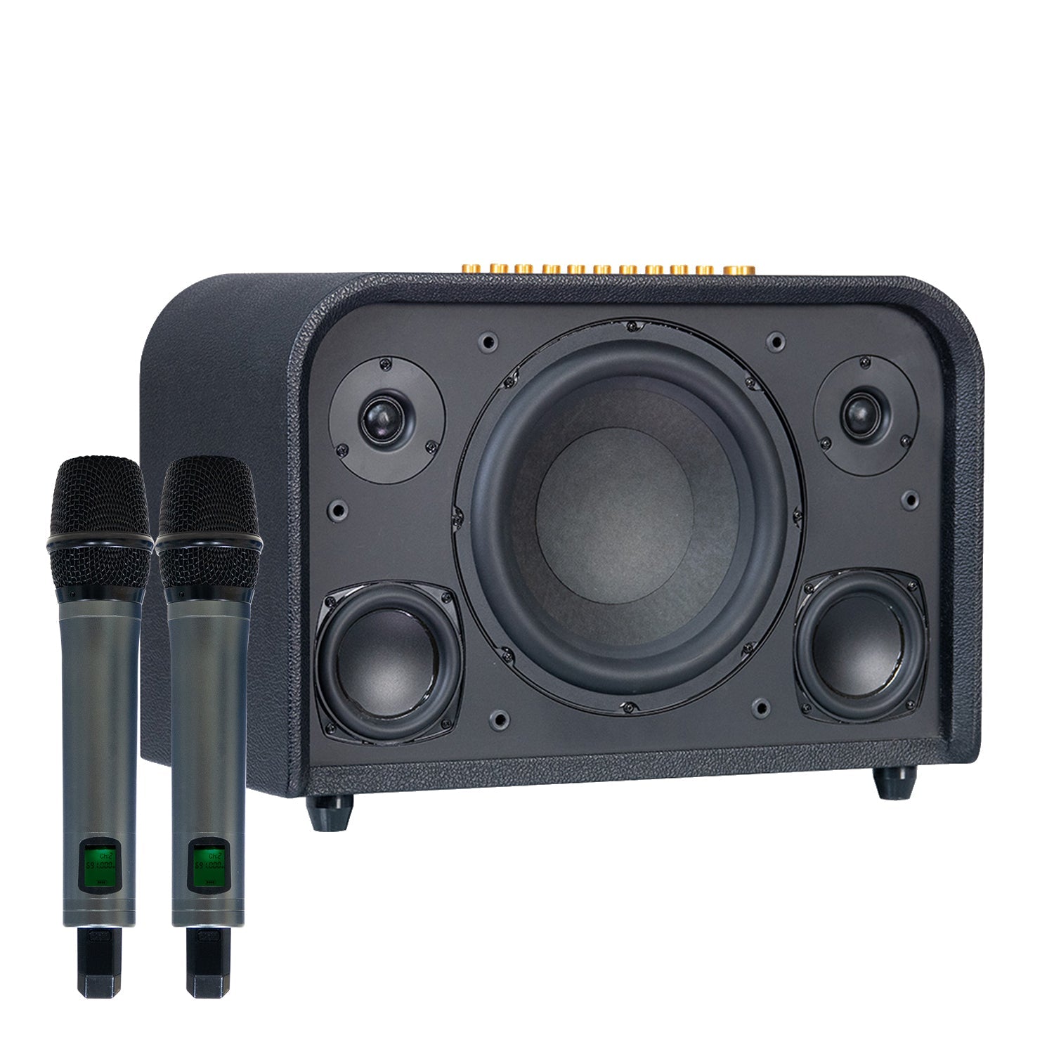 KBEATBOX ACOUSTIC 3 220W RMS [900W PMPO] Karaoke Powered Speaker System - Karaoke Home Entertainment