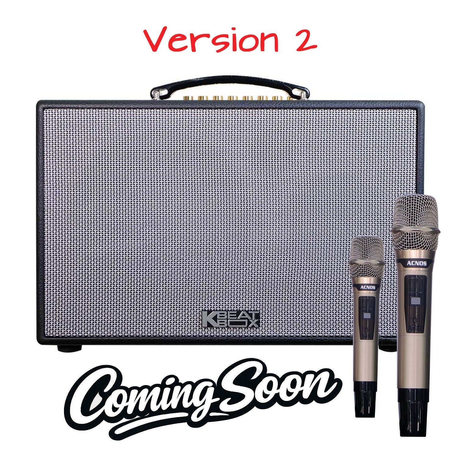 KBEATBOX CS - 286Plus V2 – Compact Karaoke Speaker System | 70W RMS | Wireless Mics - Karaoke Home Entertainment