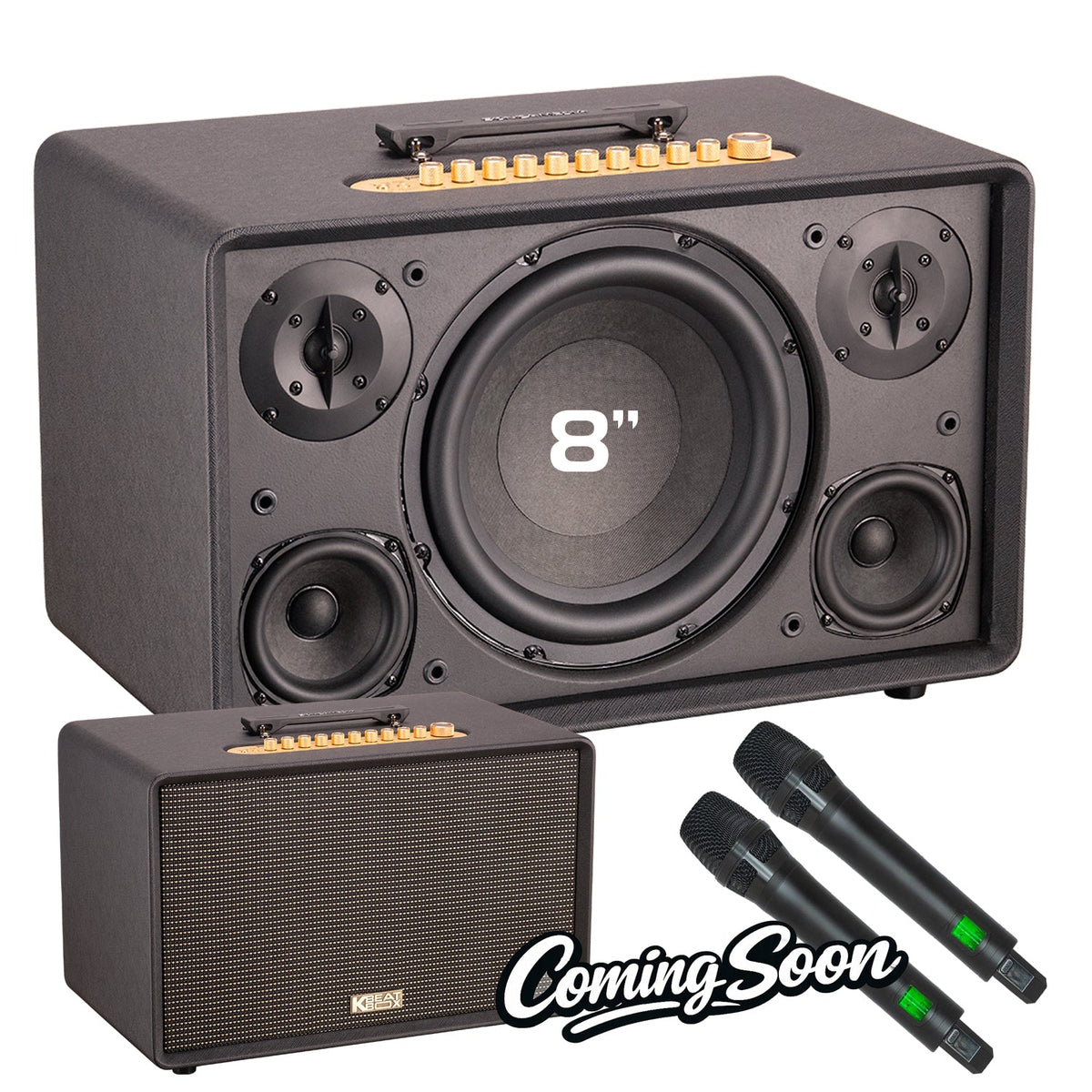 KBEATBOX FLAC 36 Ultimate Karaoke System | 500W RMS | Wireless Microphones - Karaoke Home Entertainment