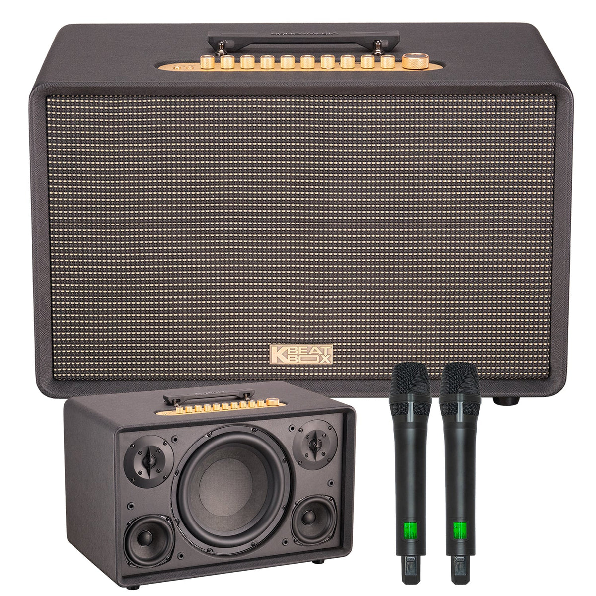 KBEATBOX FLAC 39 Karaoke System | 500W RMS | Wireless Microphones - Karaoke Home Entertainment
