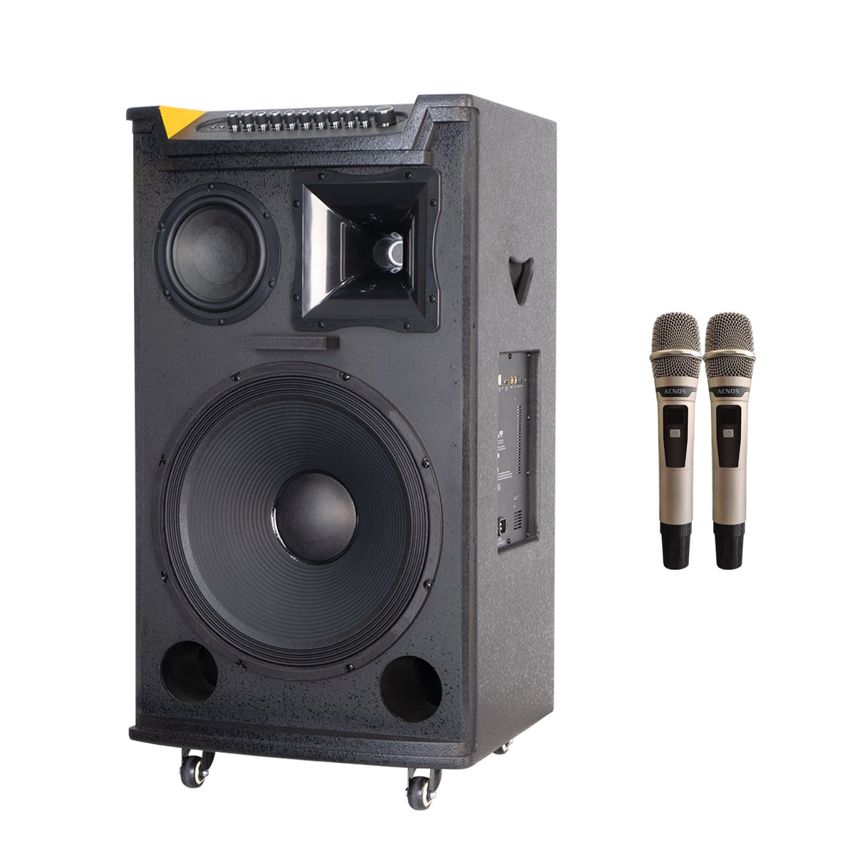 KBEATBOX TOP 430 Karaoke System | 15" Speaker | 300W RMS | Wireless Microphones - Karaoke Home Entertainment