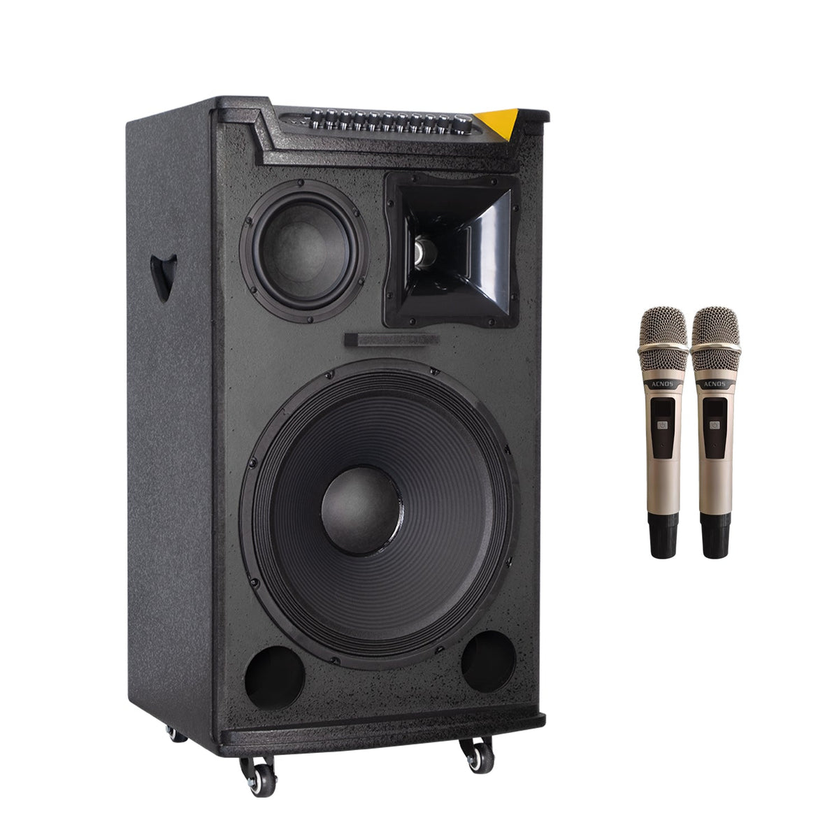 KBEATBOX TOP 430 Karaoke System | 15" Speaker | 300W RMS | Wireless Microphones - Karaoke Home Entertainment