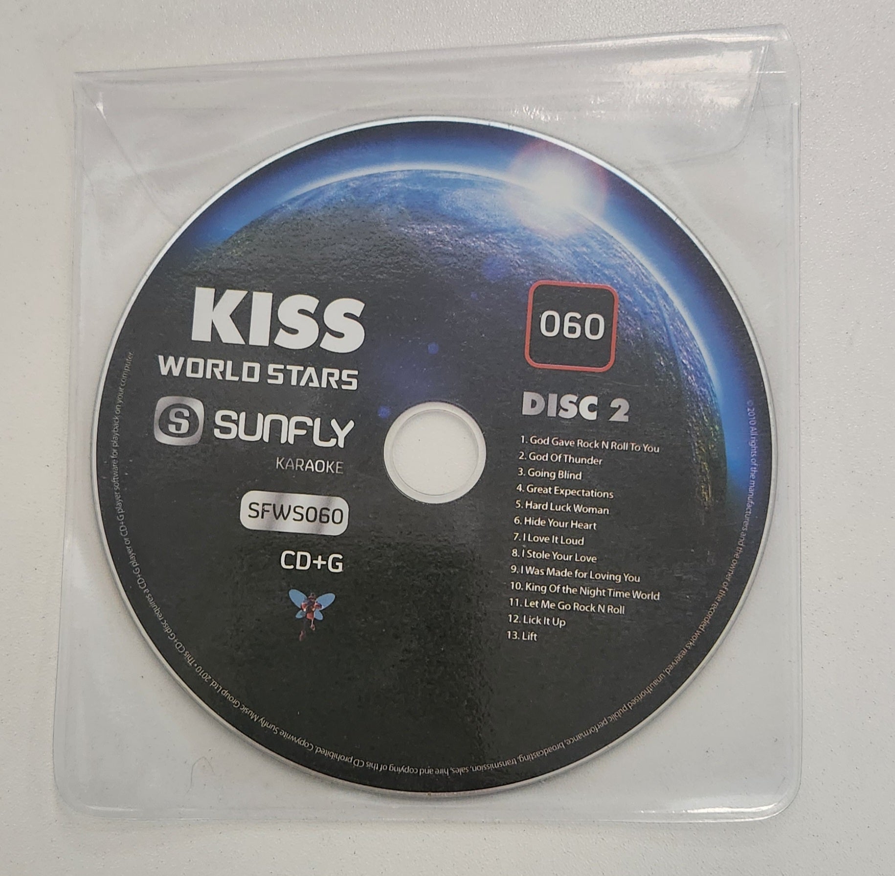 Kiss Vol 2 - Sunfly Karaoke World Stars - CD+G - Karaoke Home Entertainment