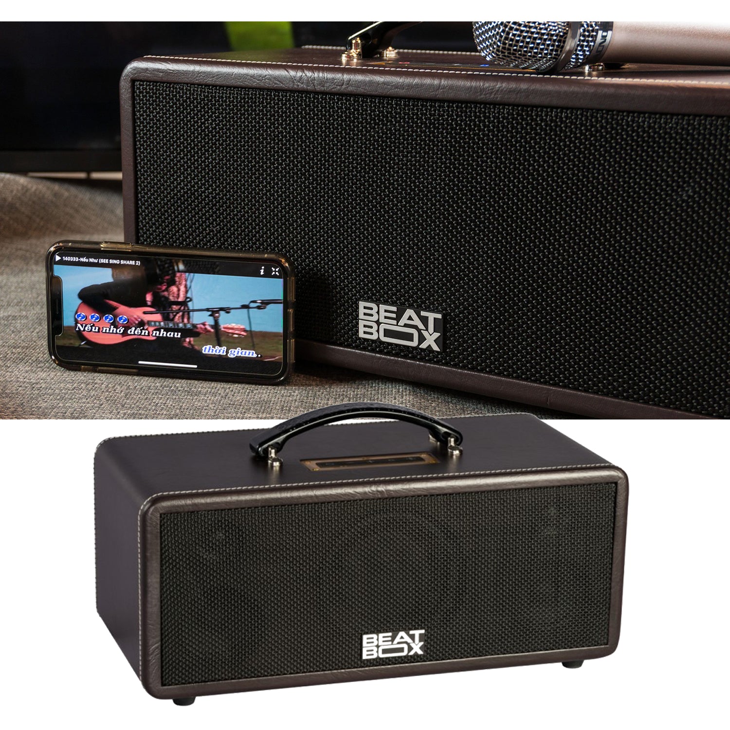 KBeatBox KS-360ME Karaoke Powered Speaker + 2 Wireless Mic's