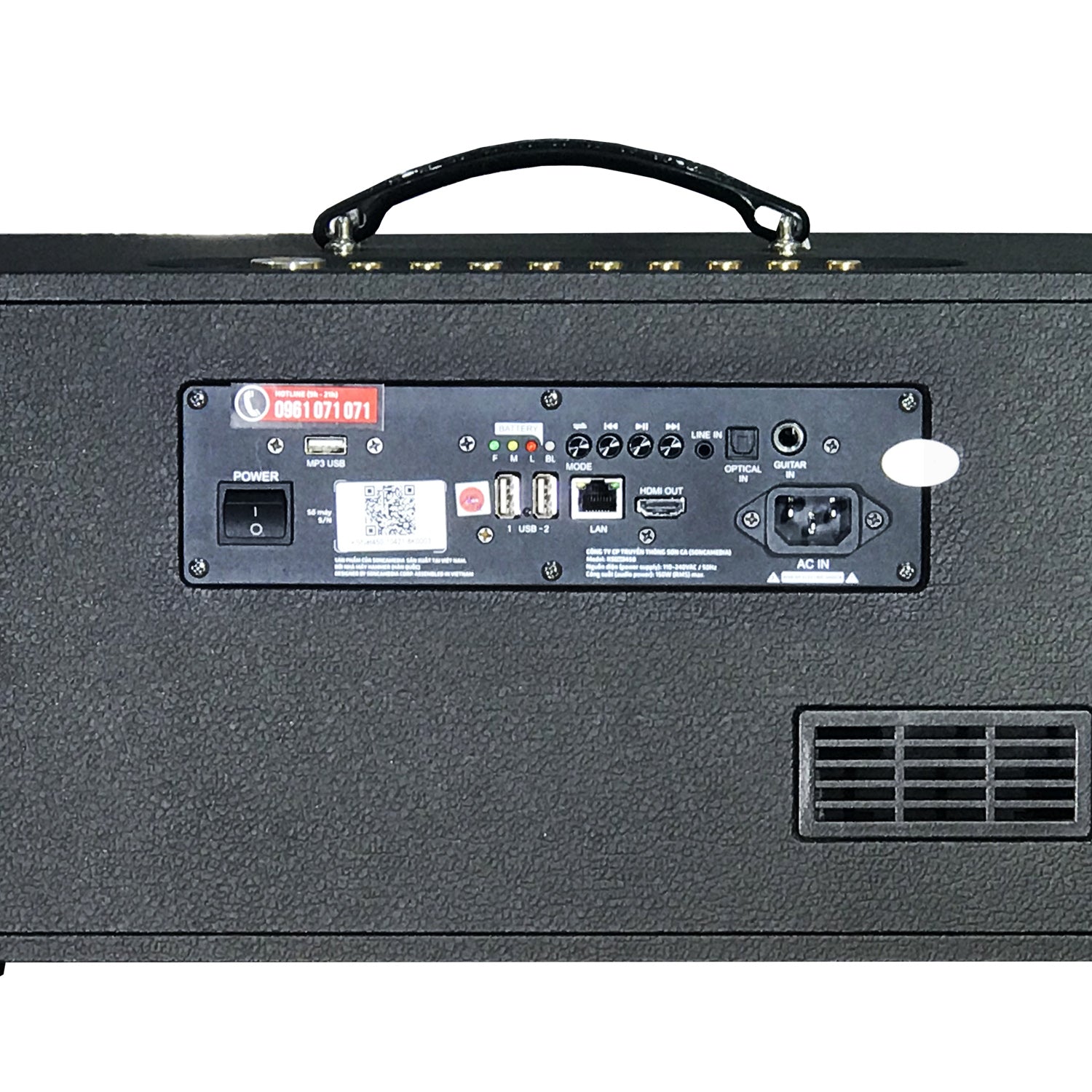 KBEATBOX KS-NET450 150W RMS [750W PMPO] Karaoke Powered Speaker System