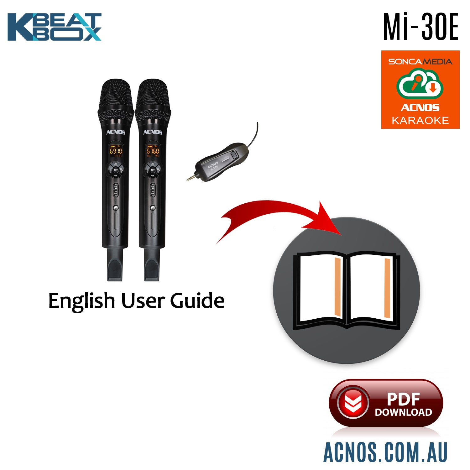 How To Connect Guide - ACNOS Mi-30e Wireless Microphones