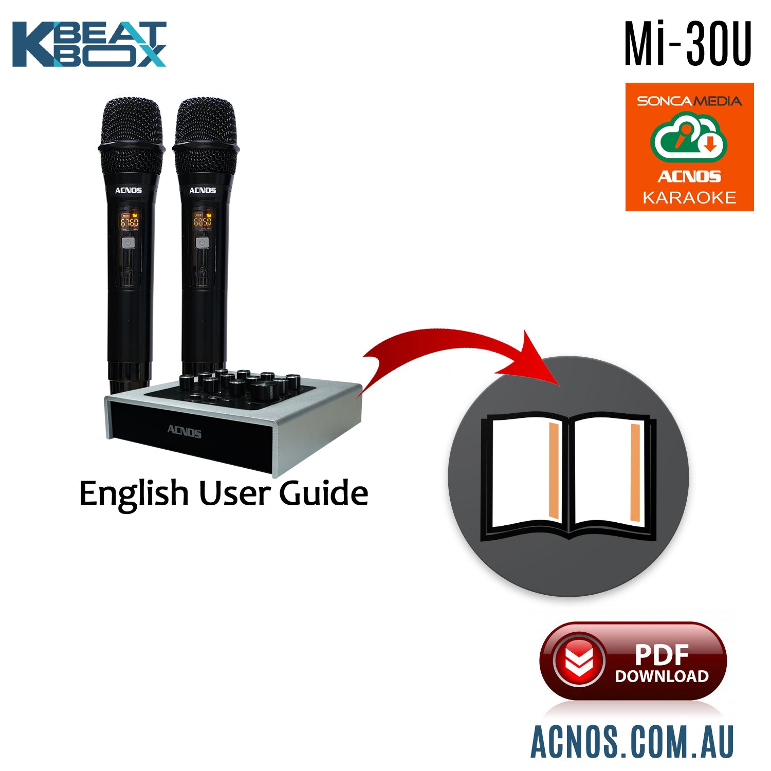 How To Connect Guide - ACNOS Mi-30u Compact Portable Karaoke Mixer