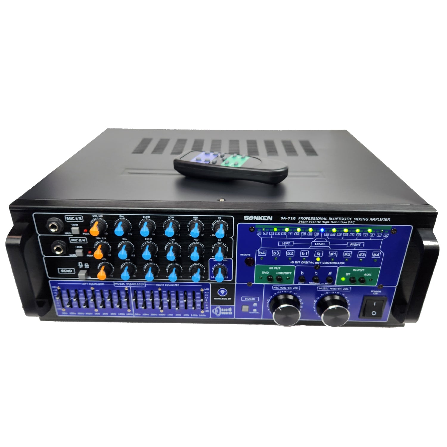 Buy Sonken SA-710 Pro Series Karaoke Mixing Amplifier (700 Watts - RMS) +  Bluetooth + Optical Online
