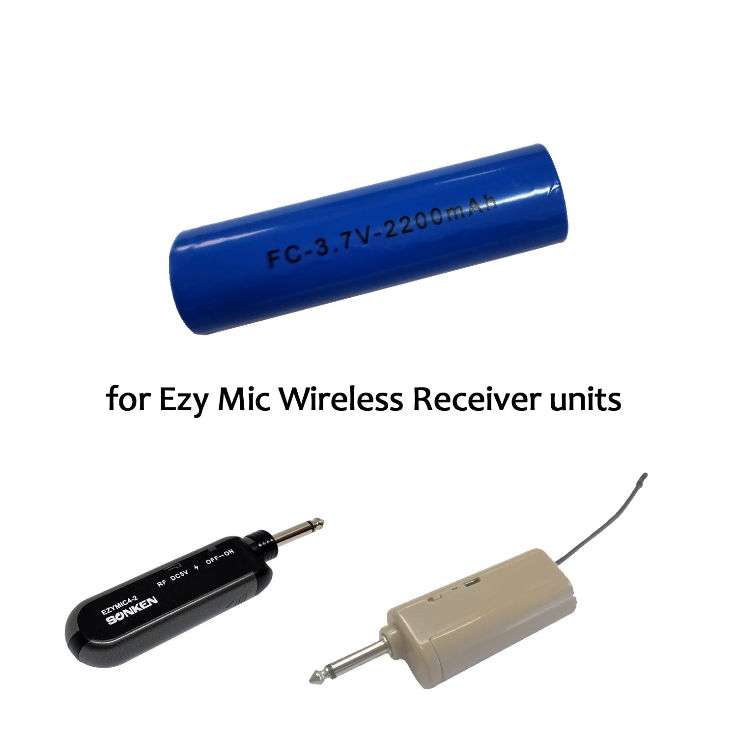 Replacement Rechargeable Battery for Sonken EZY MIC Wireless Receiver Unit - Karaoke Home Entertainment
