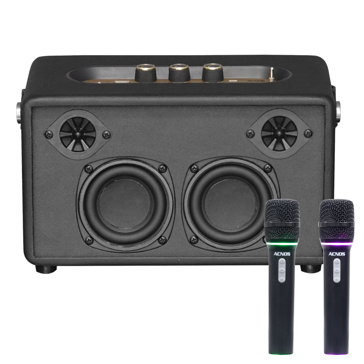 KBEATBOX S-60 Ultra-Compact Karaoke System 60W RMS + Wireless Microphones