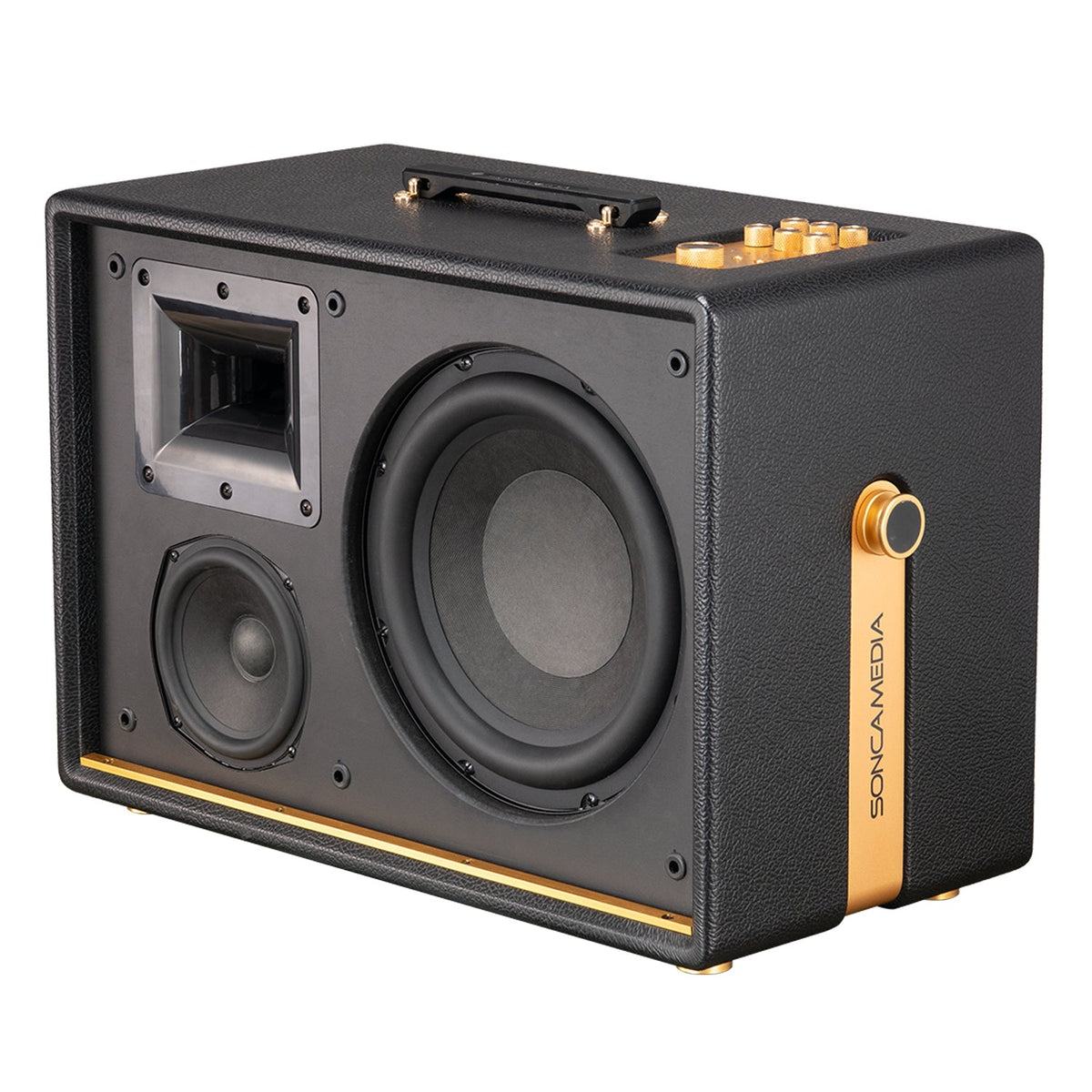 Soncamedia D’Auris 500 Karaoke System | 500W RMS | Wireless Microphones - Karaoke Home Entertainment