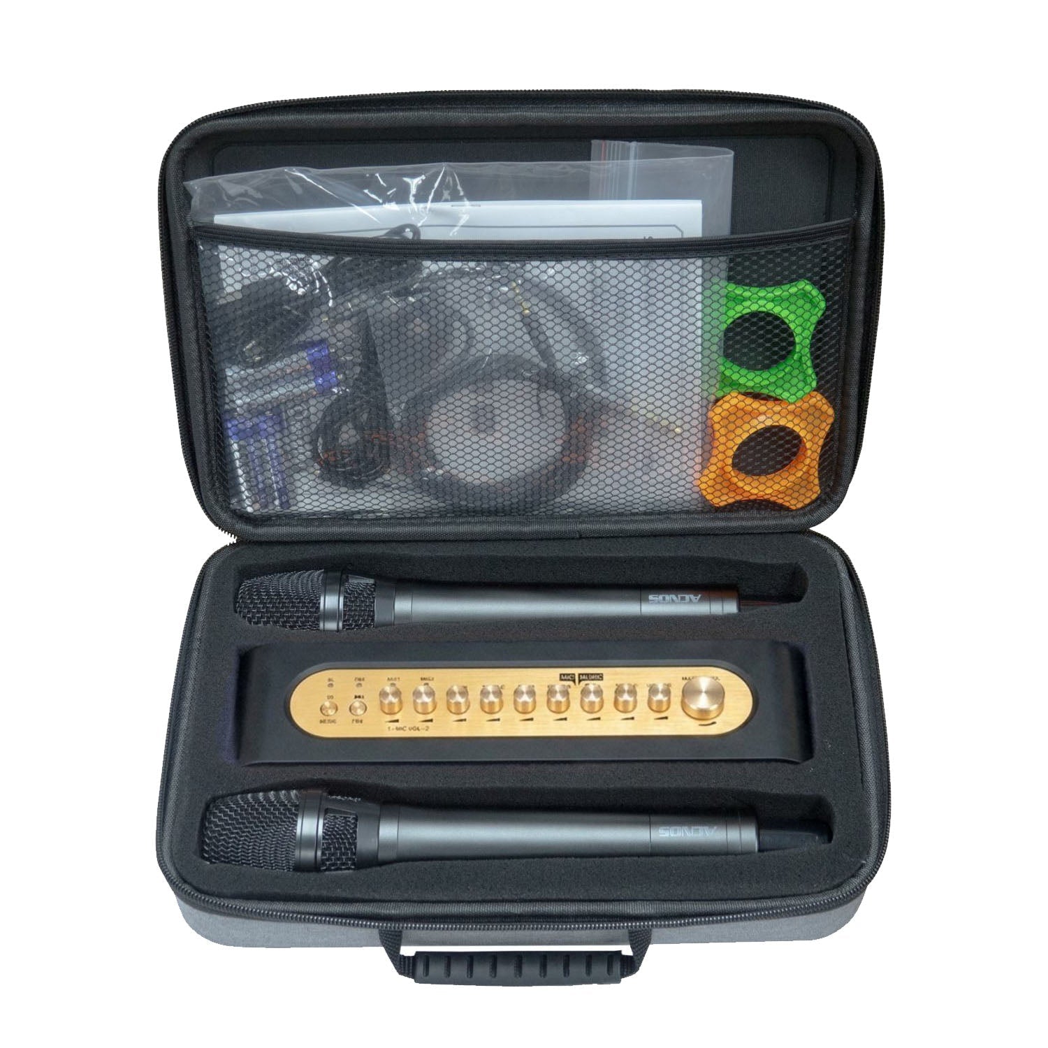 Soncamedia Mi - 36 – Karaoke Vocal & Music Mixer + Dual UHF Wireless Mics - Karaoke Home Entertainment