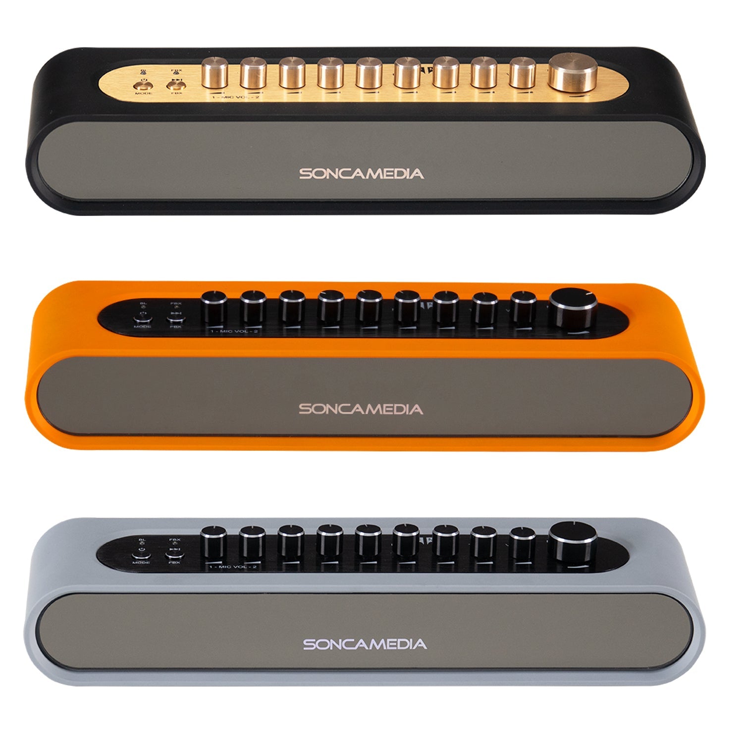 Soncamedia Mi - 36 – Karaoke Vocal & Music Mixer + Dual UHF Wireless Mics - Karaoke Home Entertainment