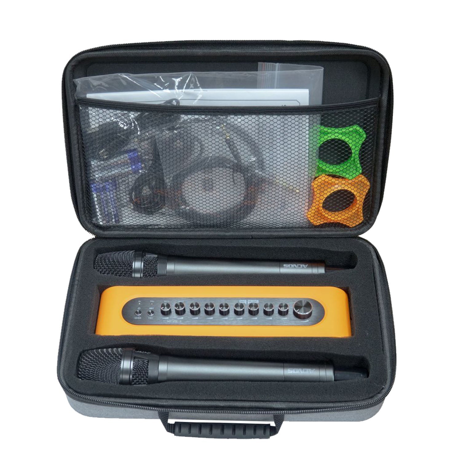 Soncamedia Mi - 36 – Karaoke Vocal & Music Mixer + Dual UHF Wireless Mics - Karaoke Home Entertainment