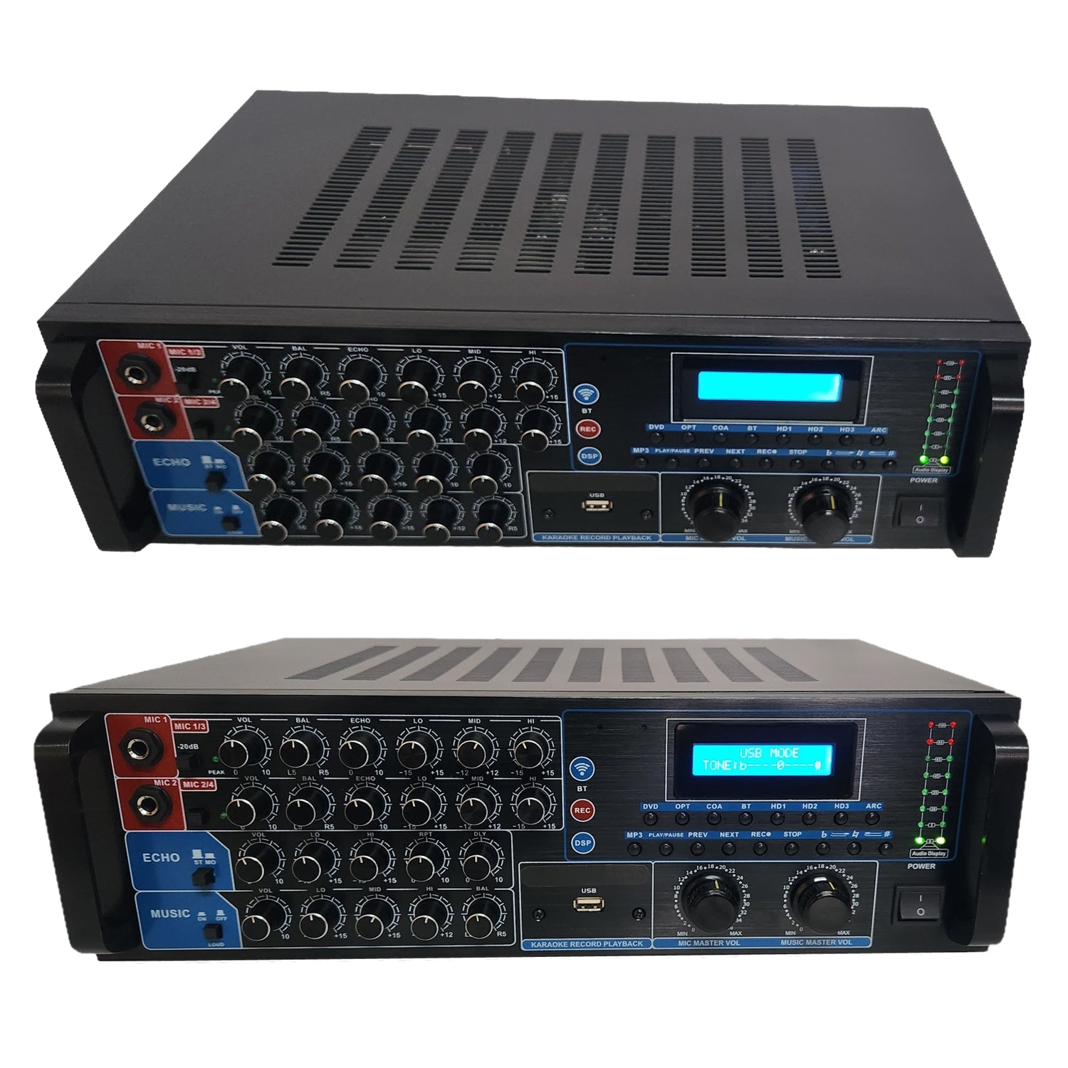 Sonken KA - 14 Professional Series Karaoke Mixing Amplifier (480Watts - RMS) + Bluetooth - Karaoke Home Entertainment
