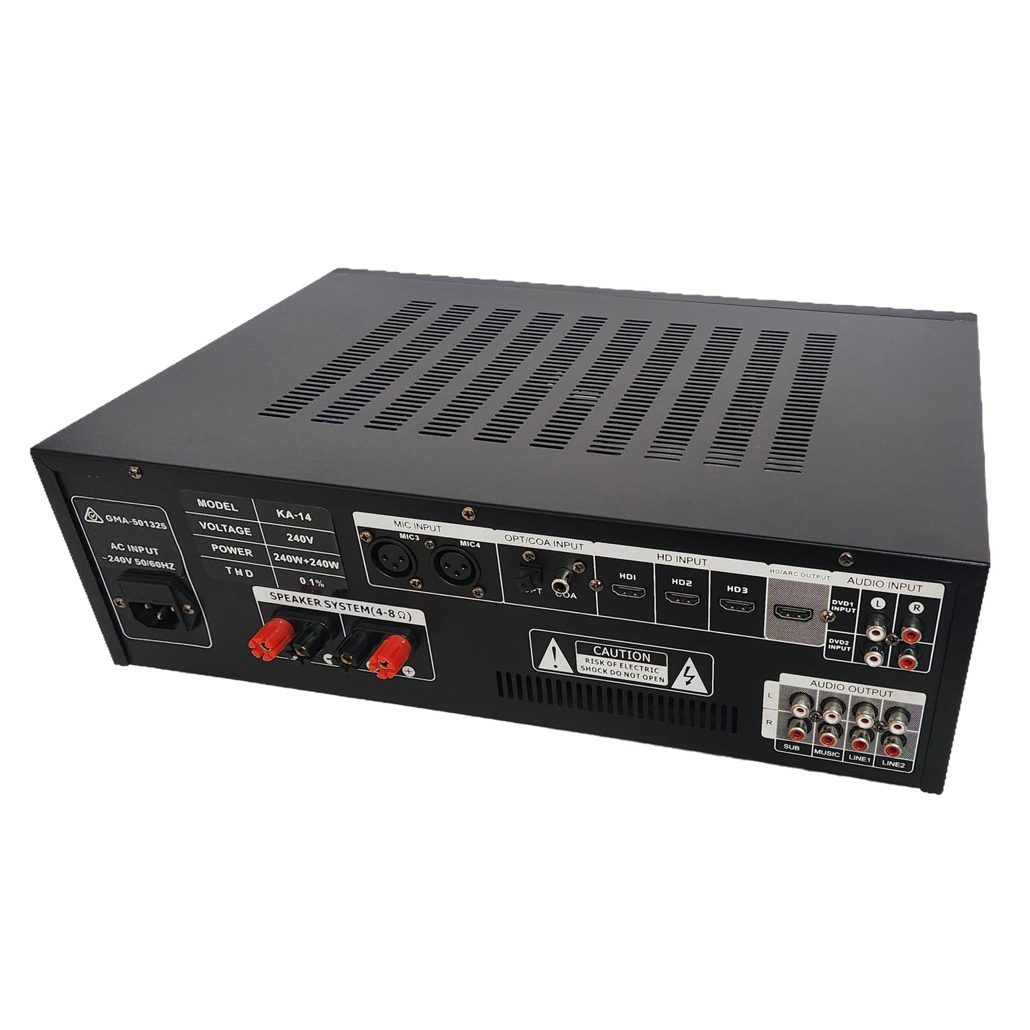 Sonken KA - 14 Professional Series Karaoke Mixing Amplifier (480Watts - RMS) + Bluetooth - Karaoke Home Entertainment