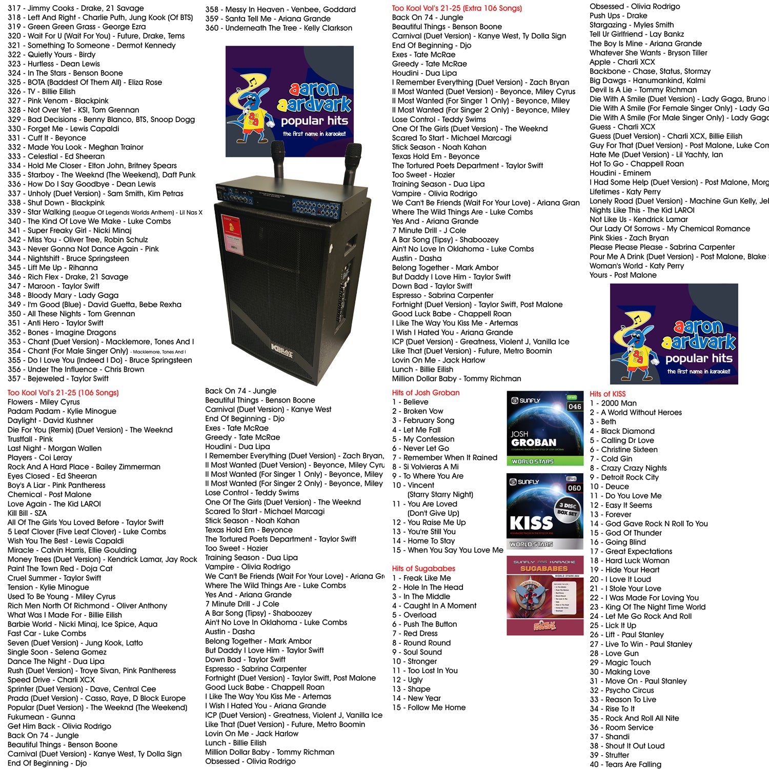 Sonken MP4000 & KBEATBOX KB - 39NEO DJ BUSTER PACK {with 1836 Songs} + 2 Wireless Microphones - Karaoke Home Entertainment
