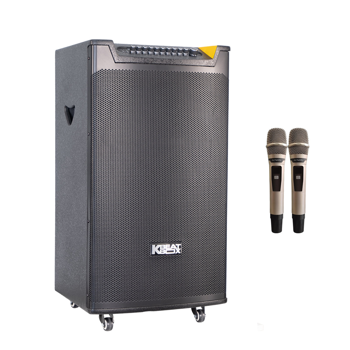 KBEATBOX TOP 430 Karaoke System | 15" Speaker | 300W RMS | Wireless Microphones