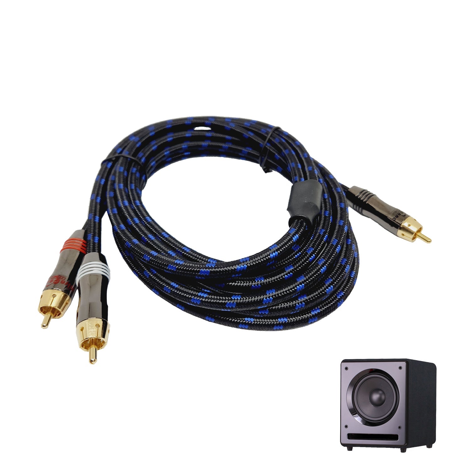 3m Sub Woofer Cable (Stereo to Mono) - Karaoke Home Entertainment