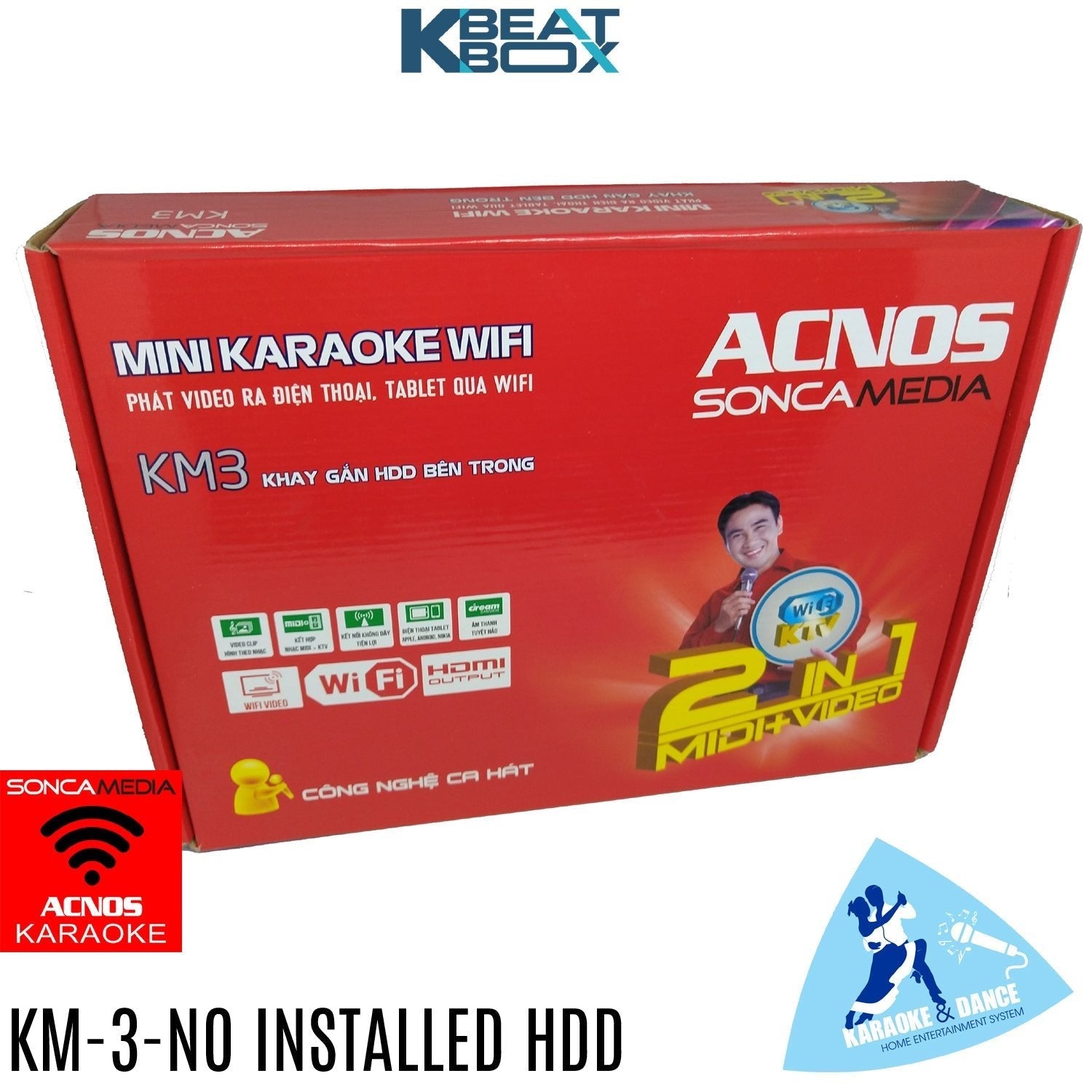 ACNOS KM-3 Vietnamese Karaoke System (WIFI) - NO HDD INSTALLED - Karaoke Home Entertainment
