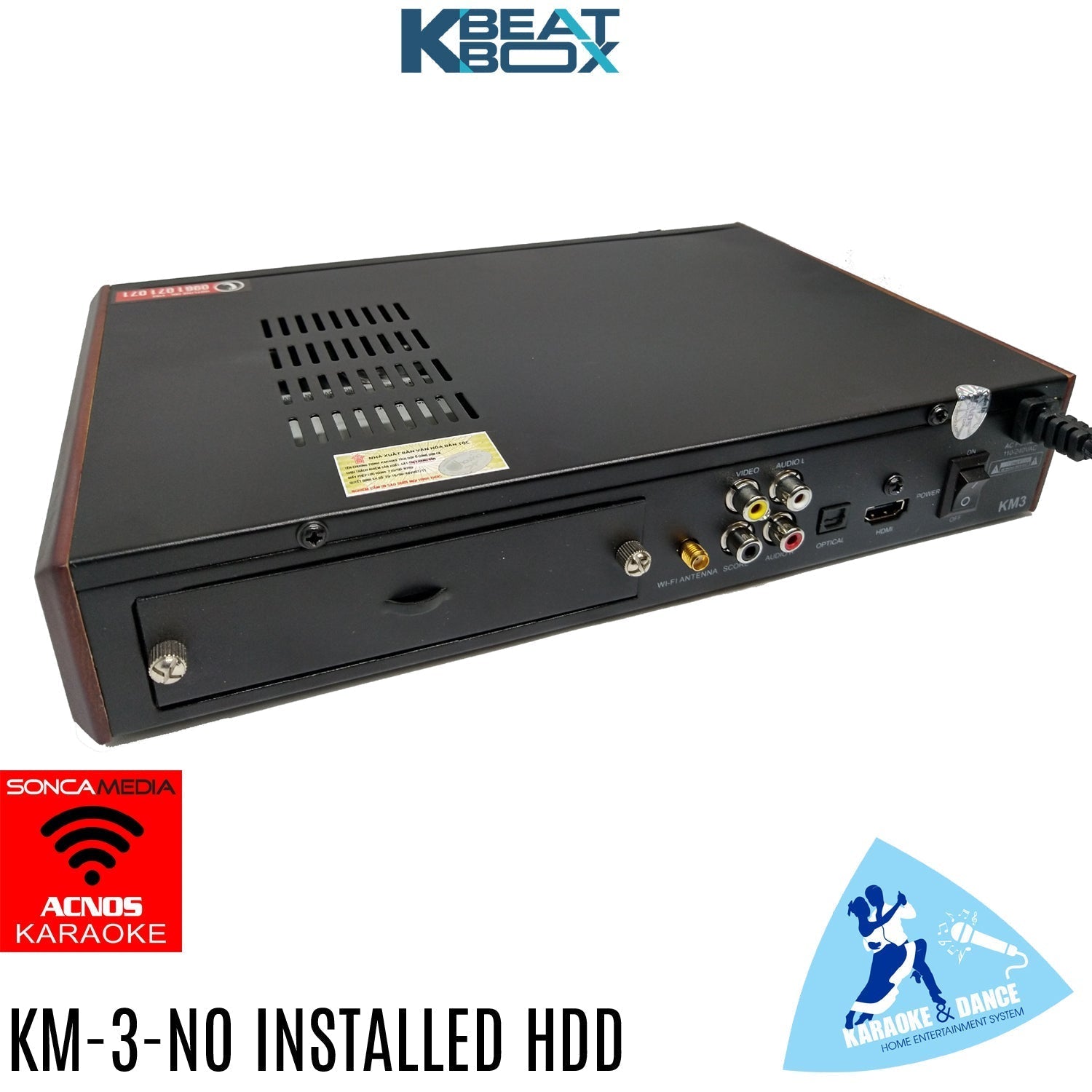 ACNOS KM-3 Vietnamese Karaoke System (WIFI) - NO HDD INSTALLED - Karaoke Home Entertainment