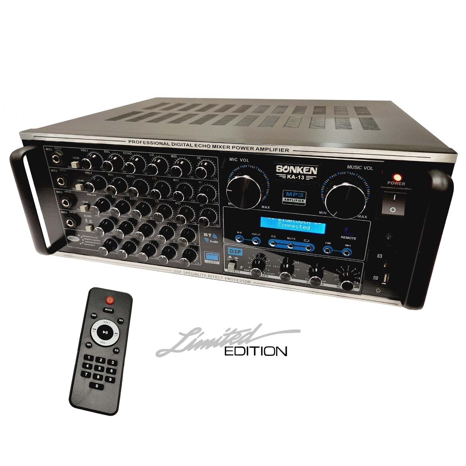 EX DISPLAY: Sonken KA-13 Professional Series Karaoke Mixing Amplifier (500 Watts - RMS) + Bluetooth - Karaoke Home Entertainment