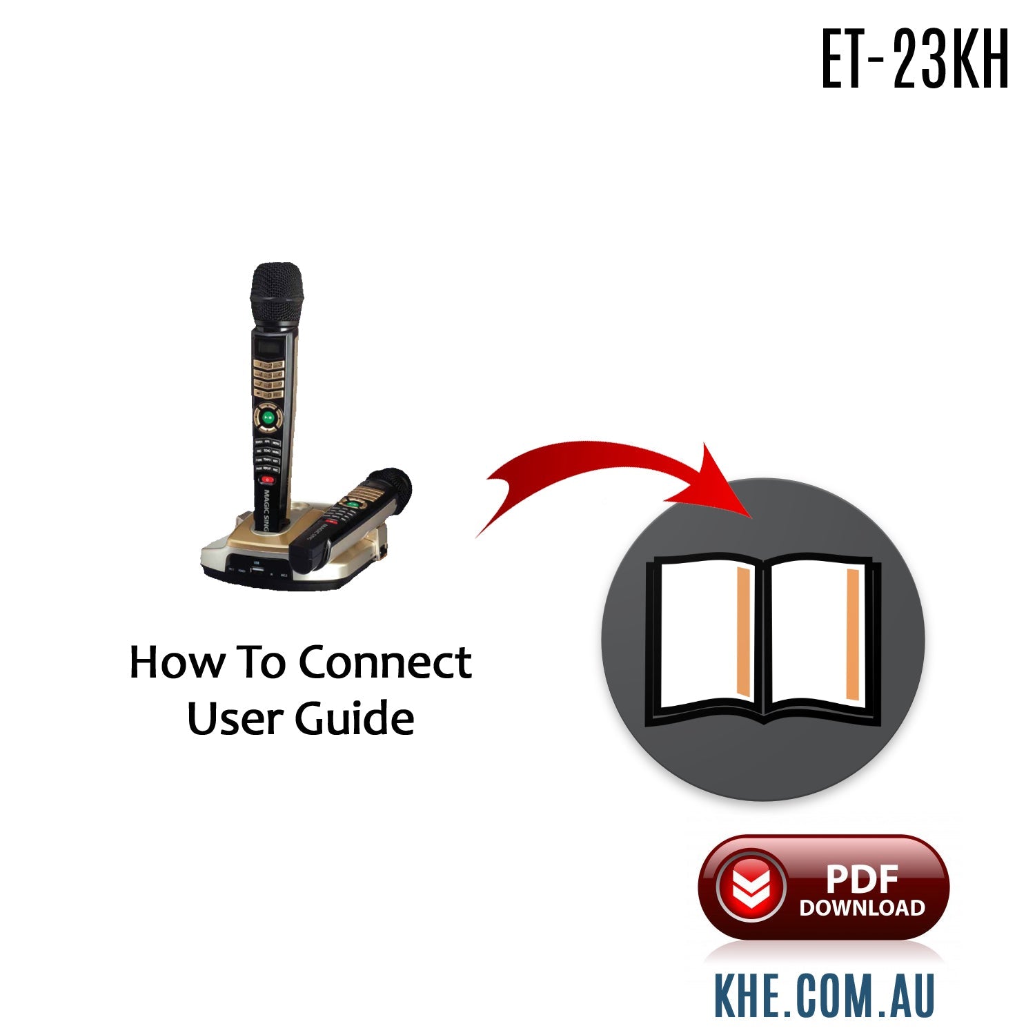 How To Connect Guide - Magic Sing ET-23KH - Karaoke Home Entertainment
