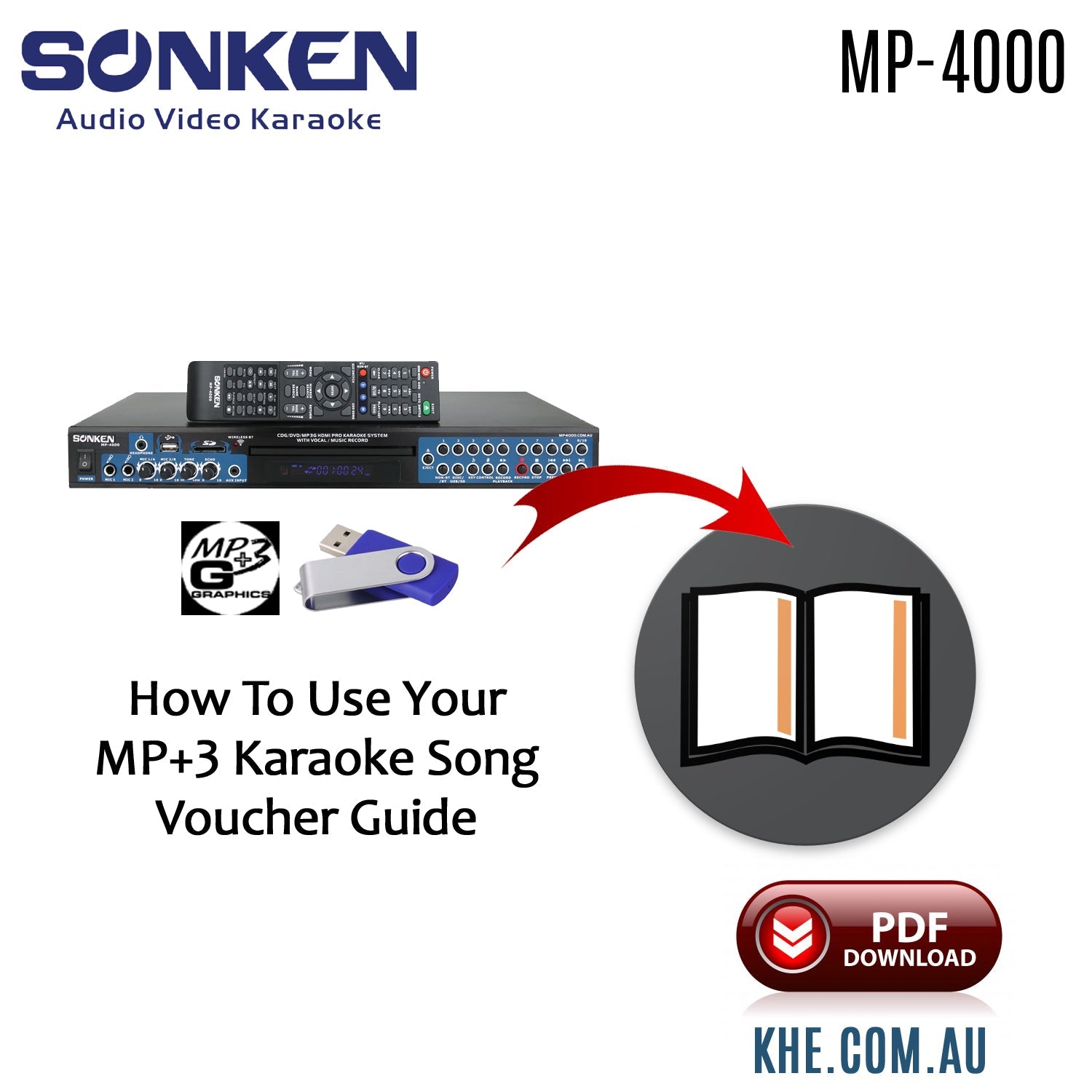 How To Connect Guide - Sonken MP4000 How To Use My MP3+G Download Voucher - Karaoke Home Entertainment