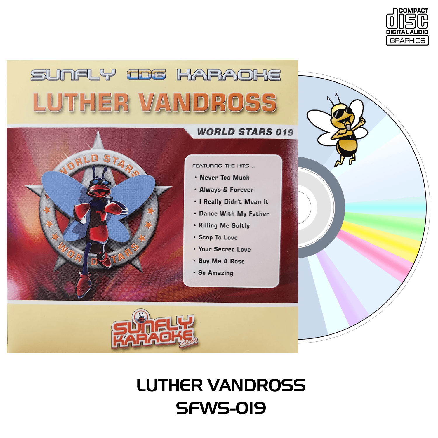 Luther Vandross - Sunfly Karaoke World Stars - CD+G - Karaoke Home Entertainment
