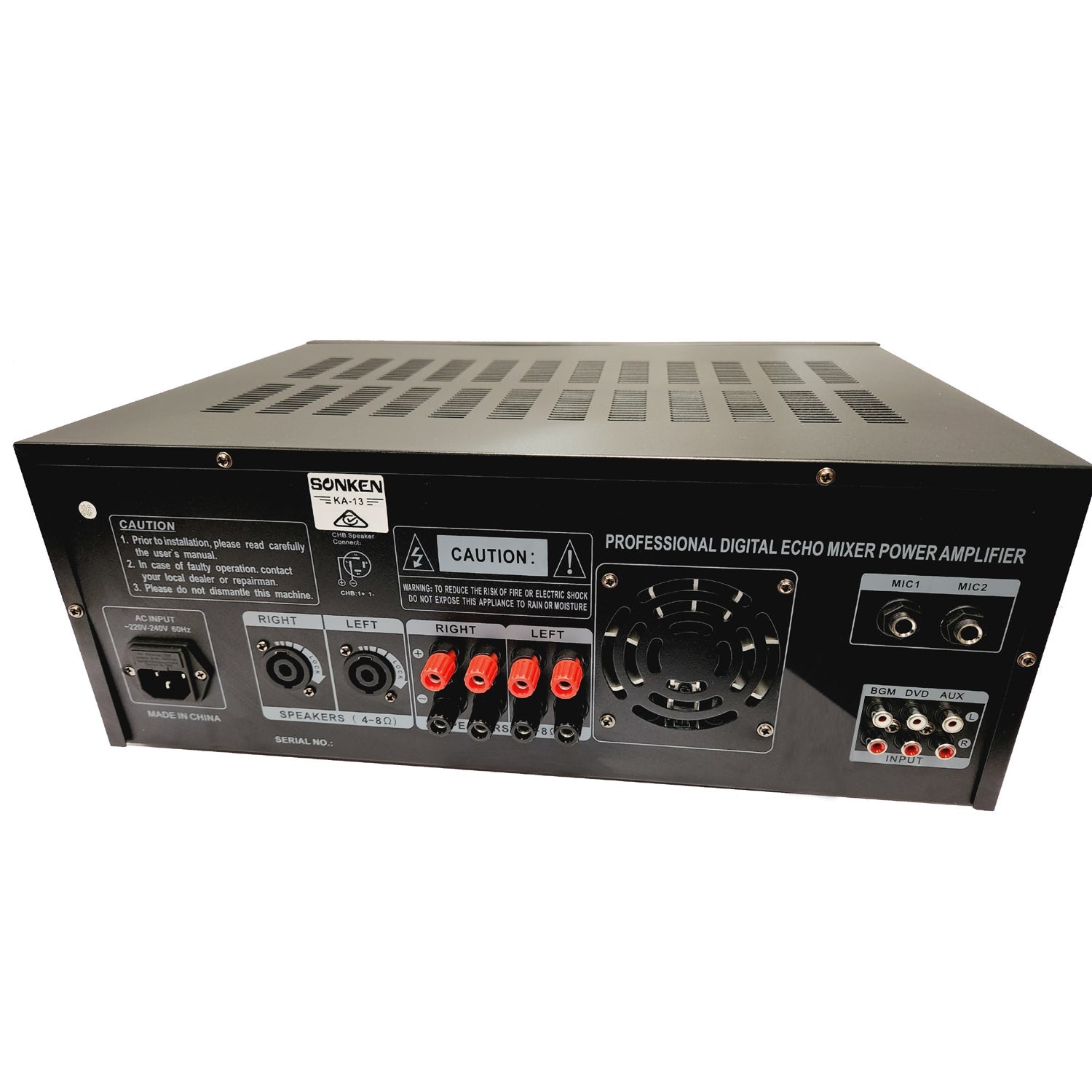 Sonken KA-13 Professional Series Karaoke Mixing Amplifier (500 Watts - RMS) + Smart TV DAC + Bluetooth - Karaoke Home Entertainment